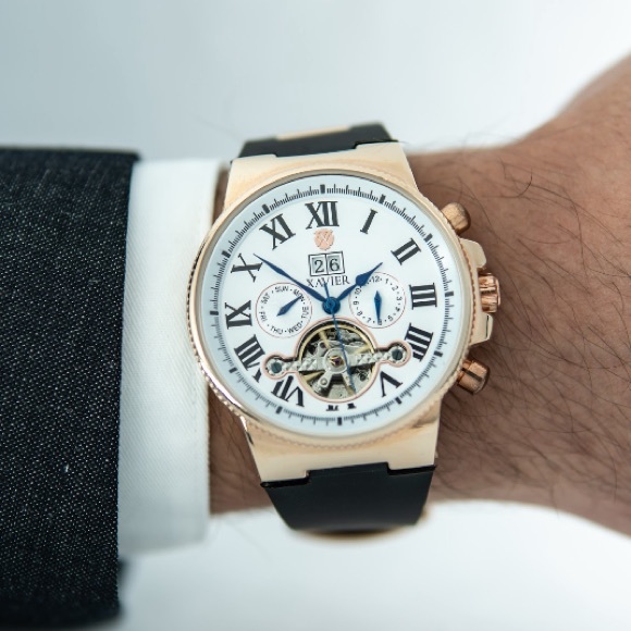 Xavier Maximus - Skeleton Calendar Watch - Picture 2 of 9